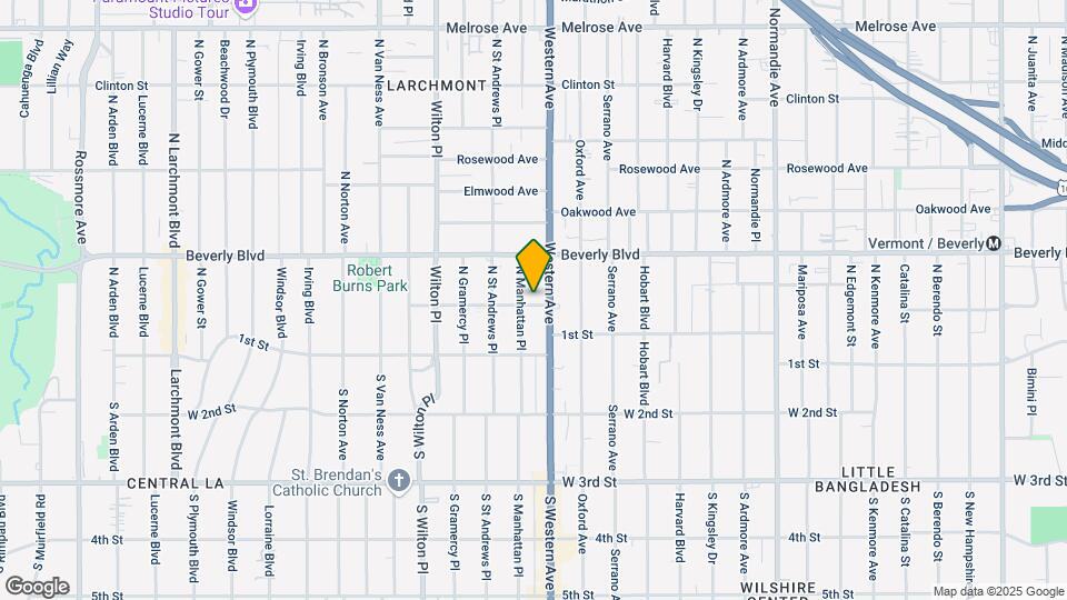 204 N Manhattan Pl Map and Location Details