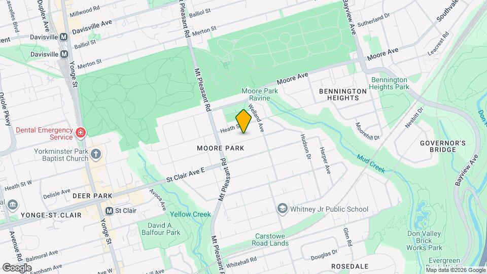 220 Rose Park Dr Map and Location Details