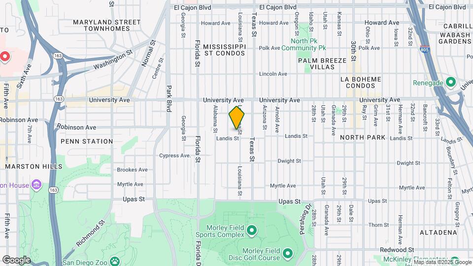 3720 Louisiana St, Unit 1 Map and Location Details