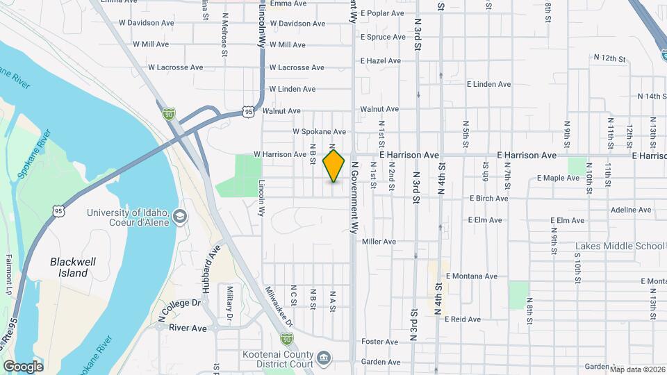 1062 N A St Map and Location Details