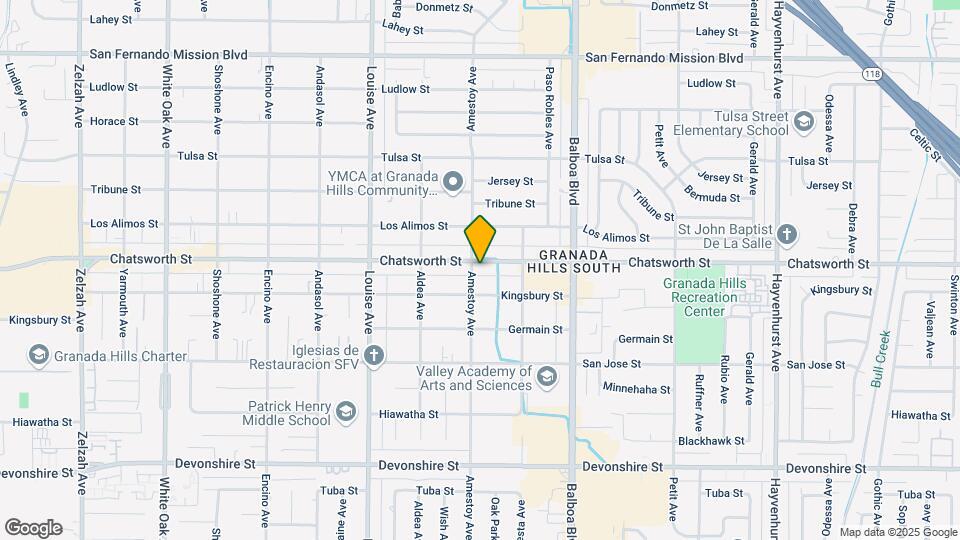 17122 Chatsworth St Mapa y Detalles de la Ubicación