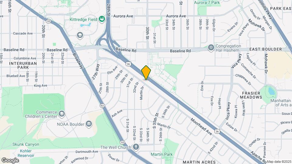 3285 Moorhead Ave Map and Location Details