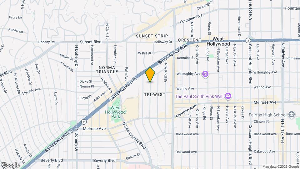 831 Westbourne Dr Map and Location Details