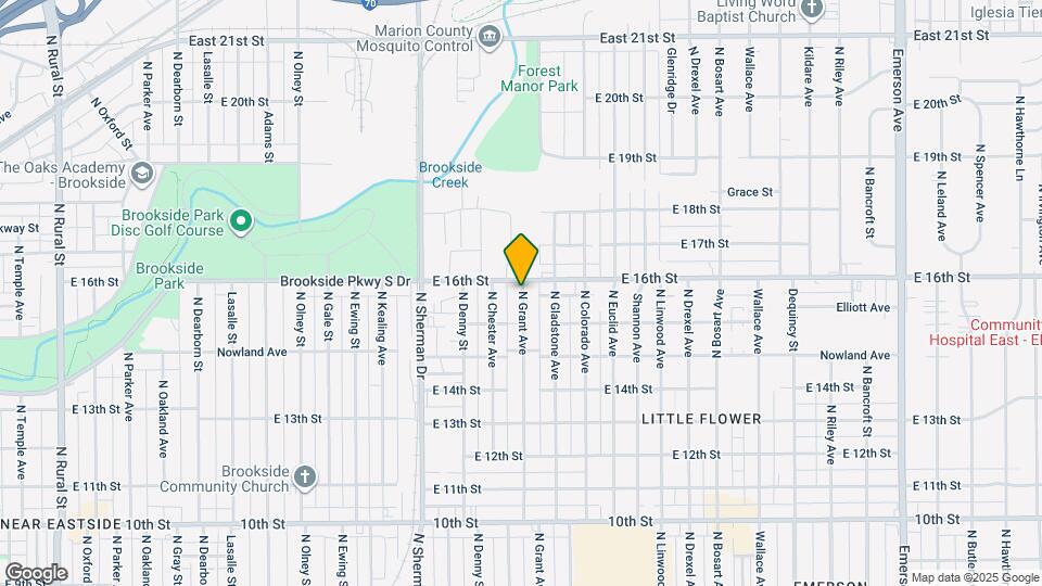 1540 N Grant Ave Map and Location Details