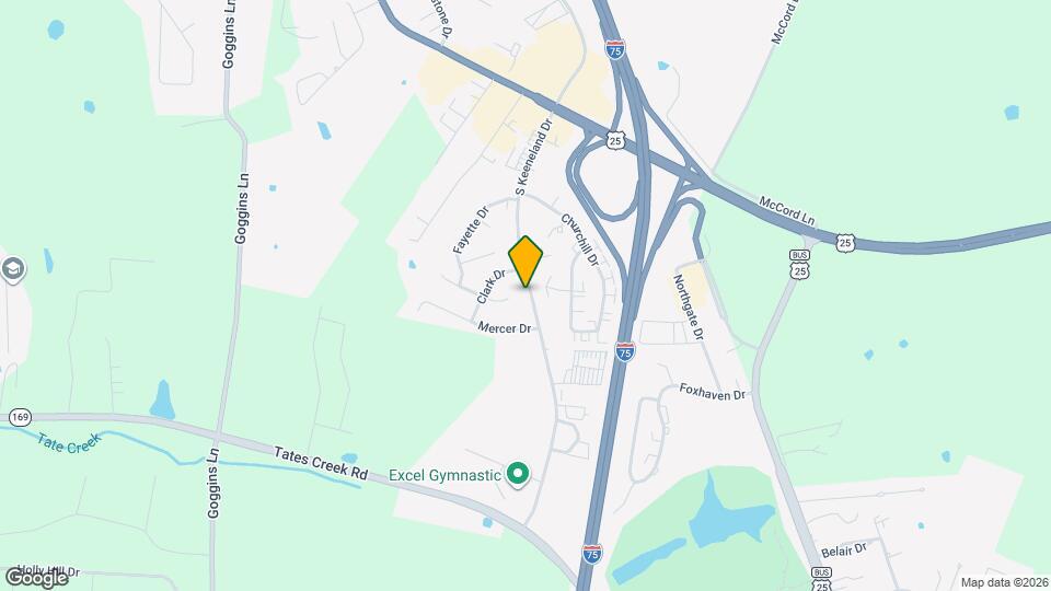 308 S Keeneland Dr Map and Location Details