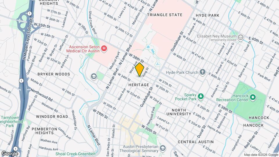 703 W 35th St Map and Location Details