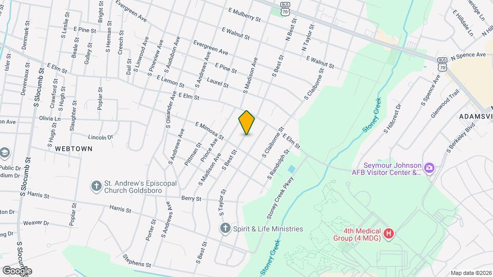 608 S Best St Map and Location Details