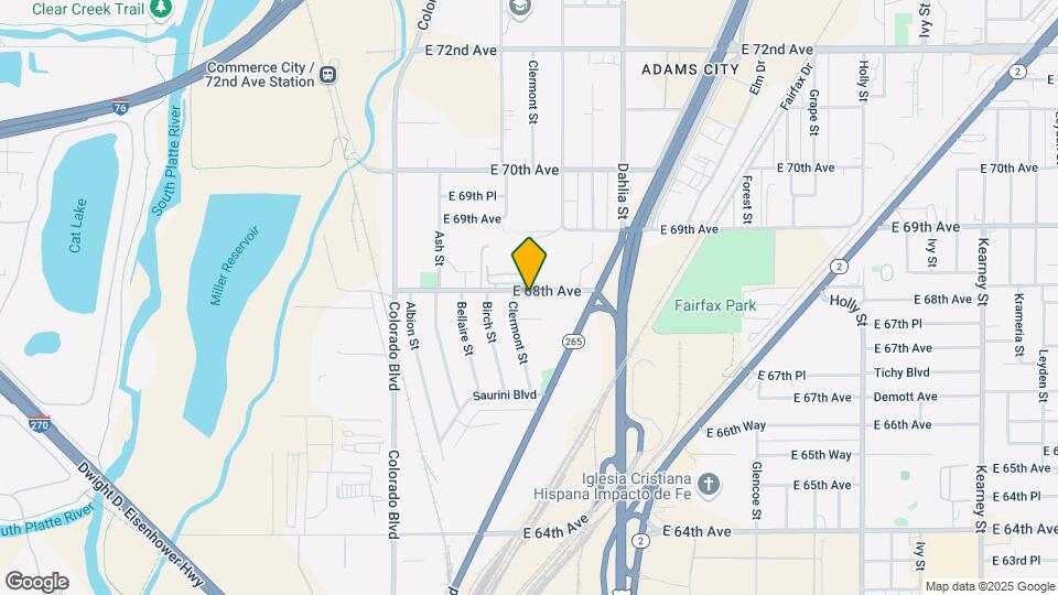 4440 E 68th Ave Map and Location Details
