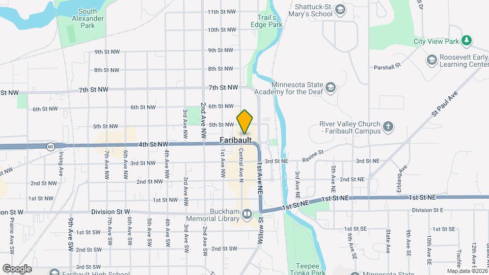 Hotel Faribault Apartments Map and Location Details