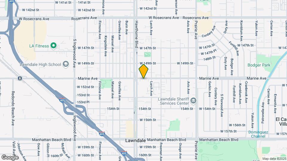 4330 Marine Ave Map and Location Details