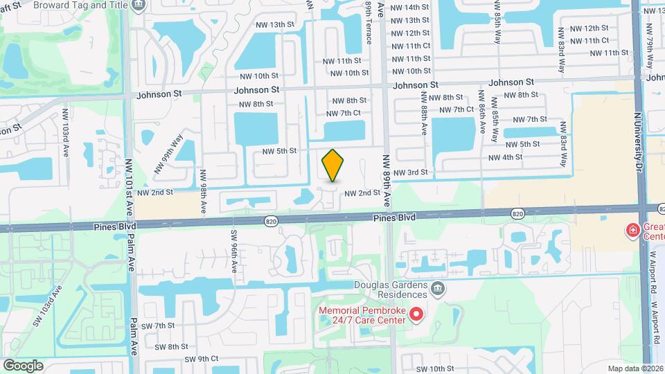 9117 NW 1st Ct Map and Location Details