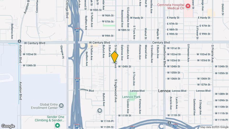 10329 S Inglewood Ave Map and Location Details