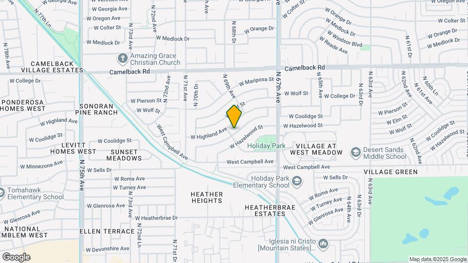 6850 W Coolidge St Map and Location Details