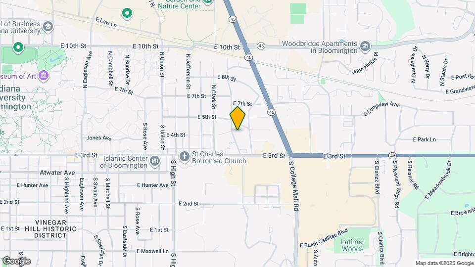 205 S Hillsdale Dr Map and Location Details