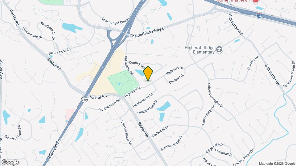 15611 Highcroft Dr Map and Location Details