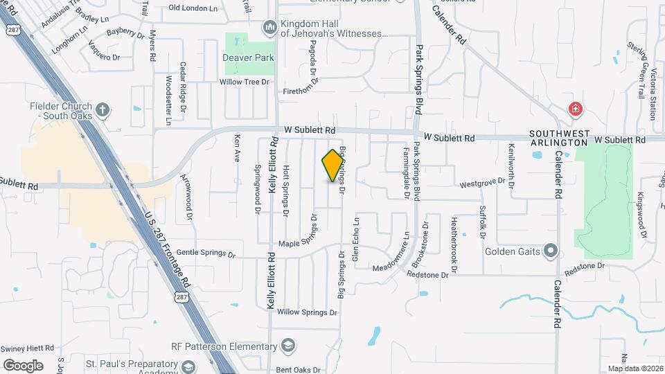 6117 Autumn Springs Dr Map and Location Details