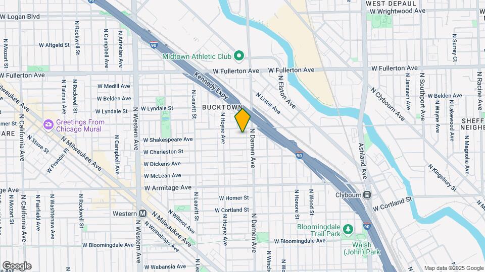 2022 W Shakespeare Ave-Unit -#1R Map and Location Details