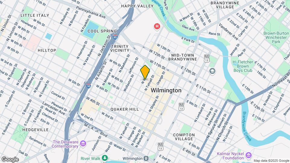 824 N West St Mapa y Detalles de la Ubicación