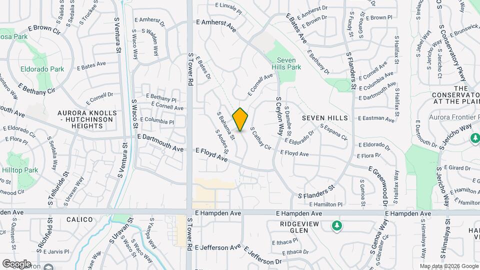 3237 S Biscay Way Map and Location Details