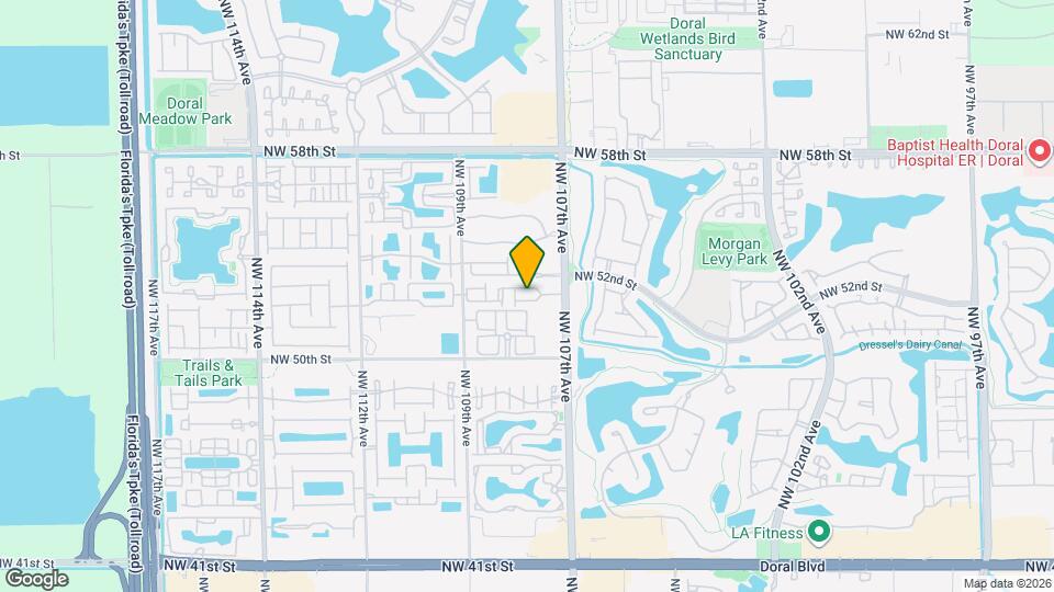 10813 NW 51st Ln Map and Location Details