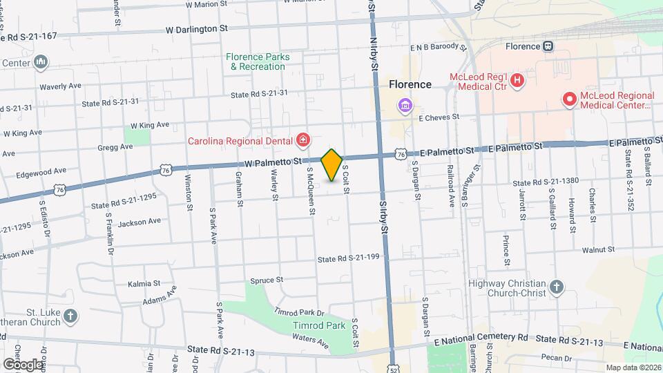 309 W Pine St Map and Location Details