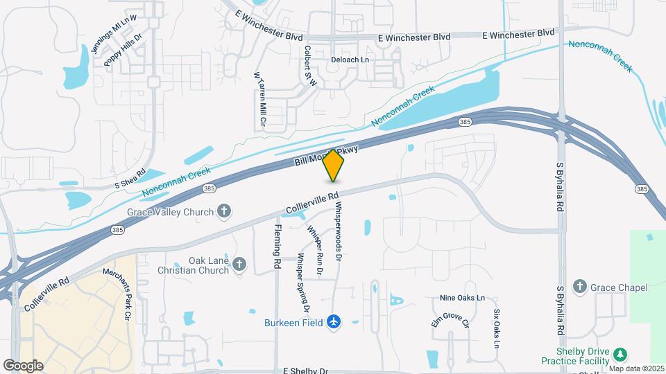 10786 Collierville Rd Map and Location Details