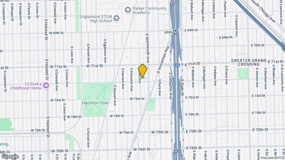 7157 S Yale Ave Mapa y Detalles de la Ubicación