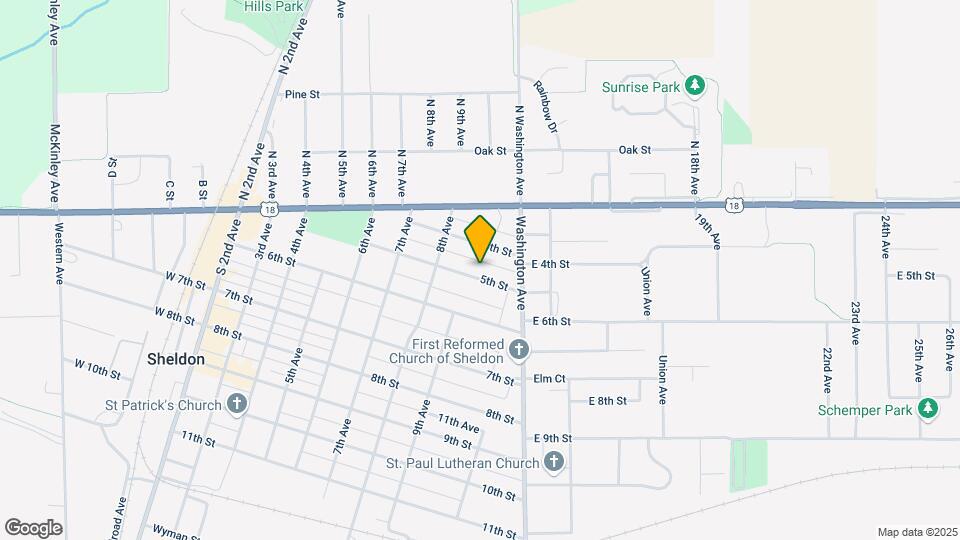 907 5th St Map and Location Details