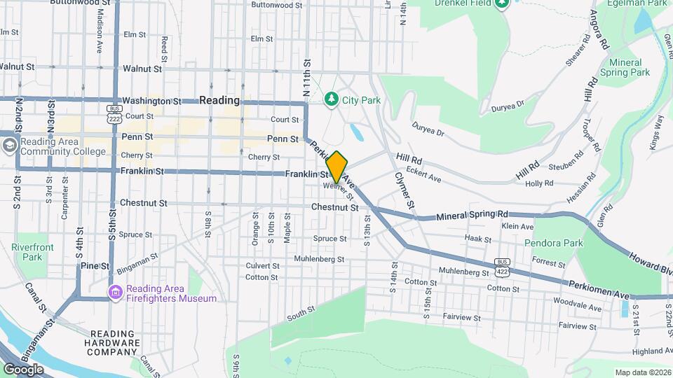 121 S 12th St Map and Location Details