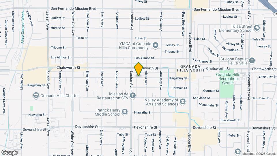 17237 Kingsbury St Mapa y Detalles de la Ubicación