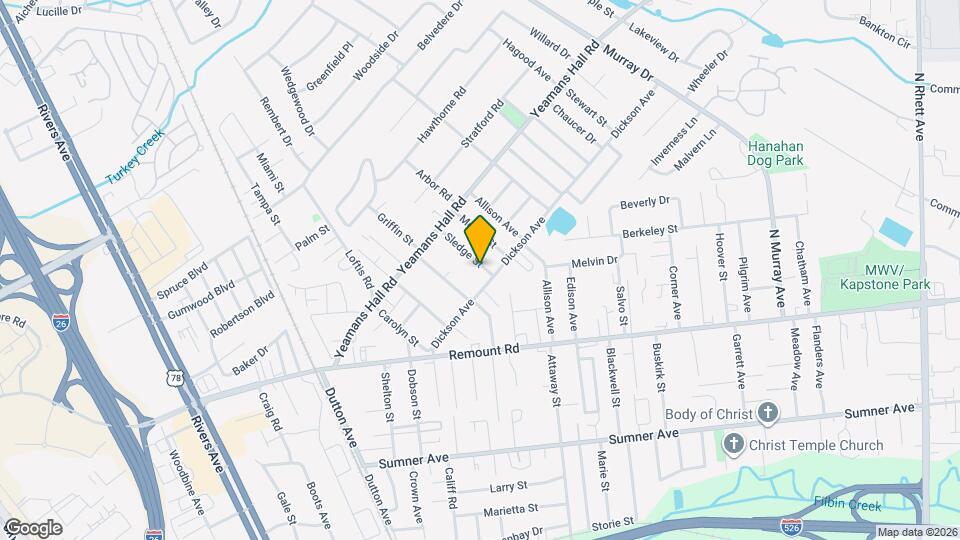 5799 Sledge St, Unit A Map and Location Details