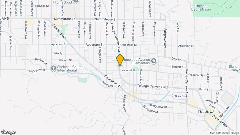 10232 Tujunga Canyon Blvd Map and Location Details