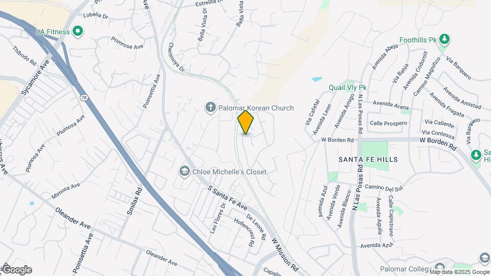 871 Via La Venta Map and Location Details