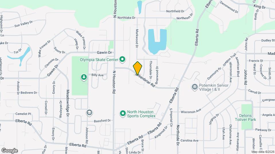 607 Greenbriar Rd Map and Location Details