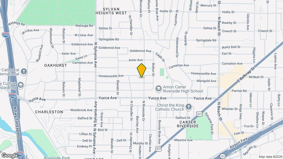 1505 N Riverside Dr Map and Location Details