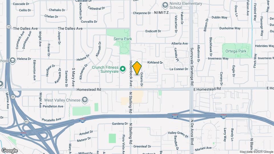 1662 Hollenbeck Ave Mapa y Detalles de la Ubicación