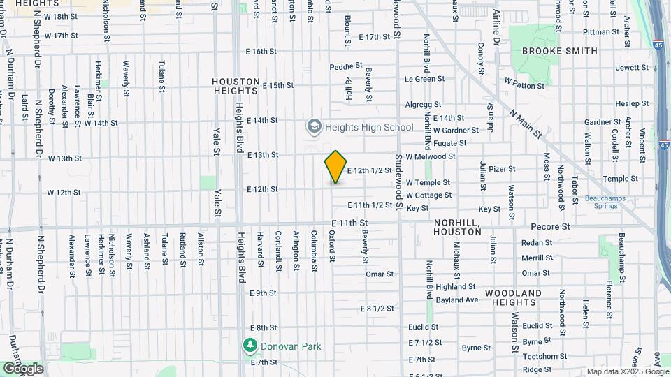 606 E 12th 1/2 St Map and Location Details