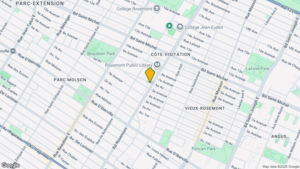 2881 Rosemont Boul Map and Location Details