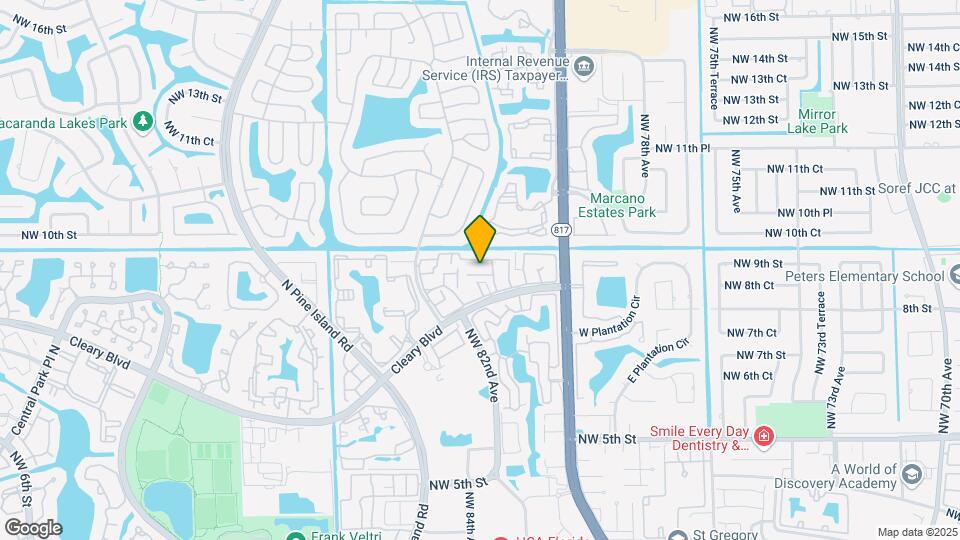 8183 NW 8th Pl Map and Location Details