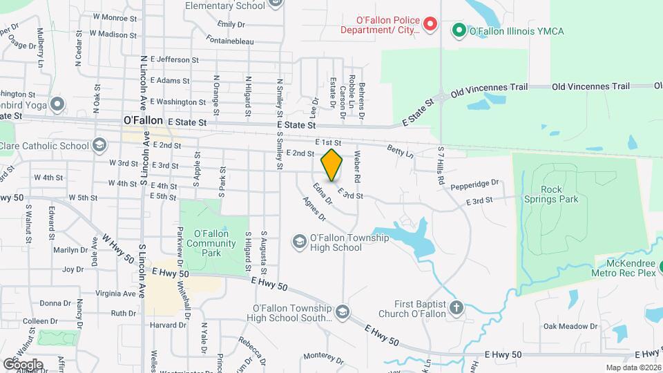 901 E 3rd St Map and Location Details