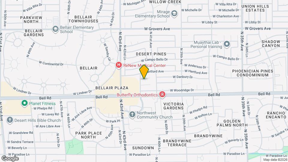 4145 W Danbury Dr Map and Location Details