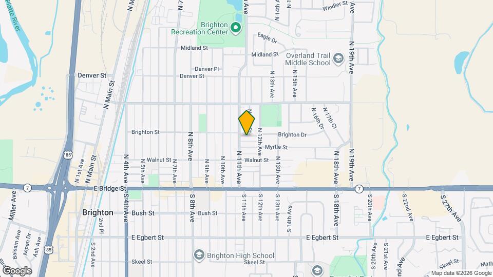 1134 Brighton St, Unit B Map and Location Details