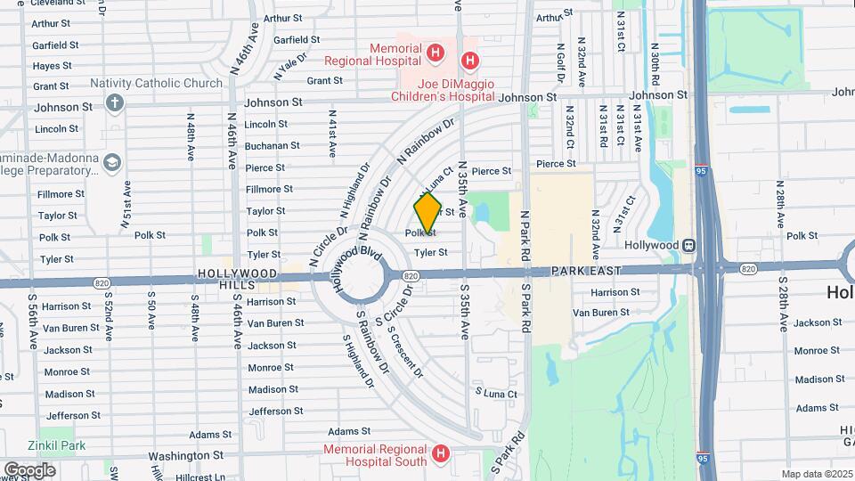 3616 Polk St Map and Location Details