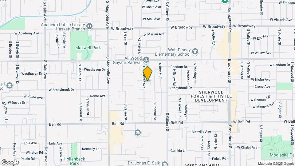 704 S Webster Ave Map and Location Details