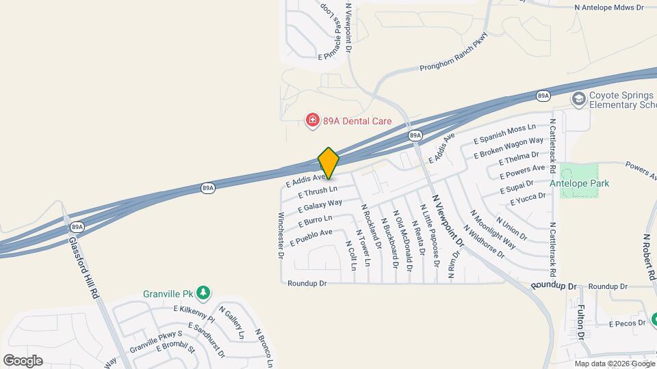 7160 E Thrush Ln Map and Location Details