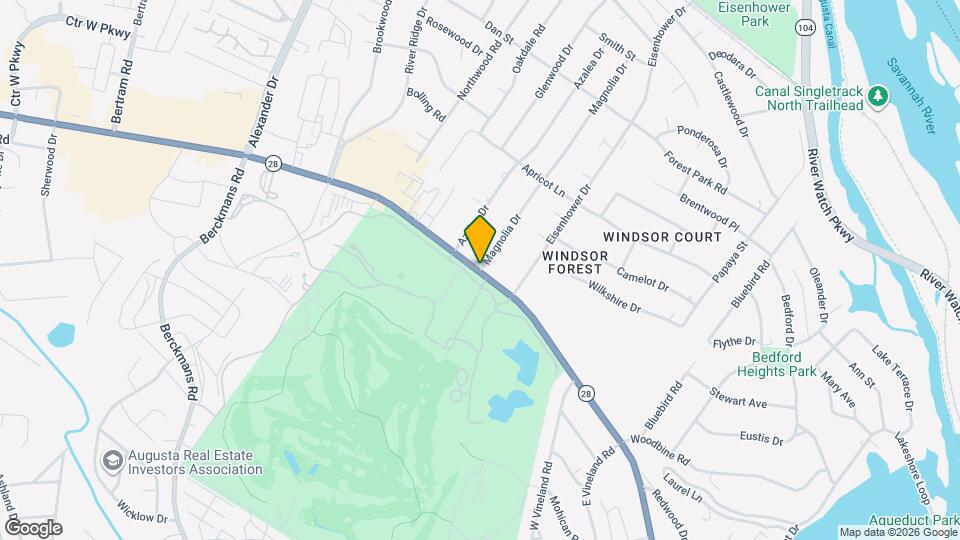 Greens on Washington Apartments Map and Location Details