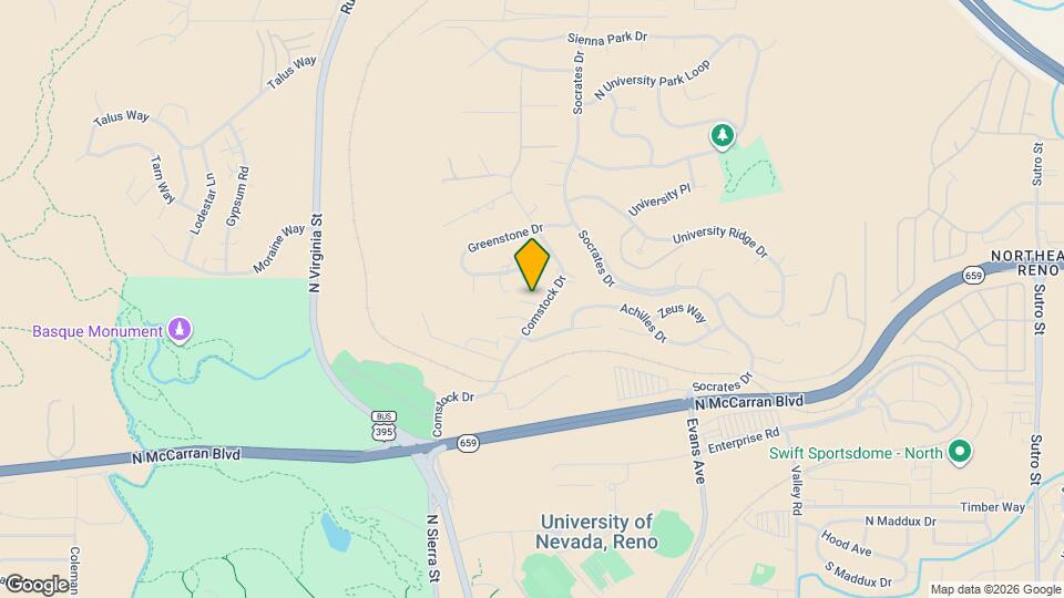 3025 Comstock Dr Map and Location Details
