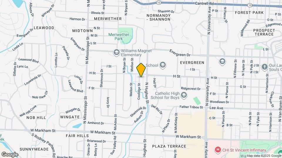 805 N Coolidge St Map and Location Details