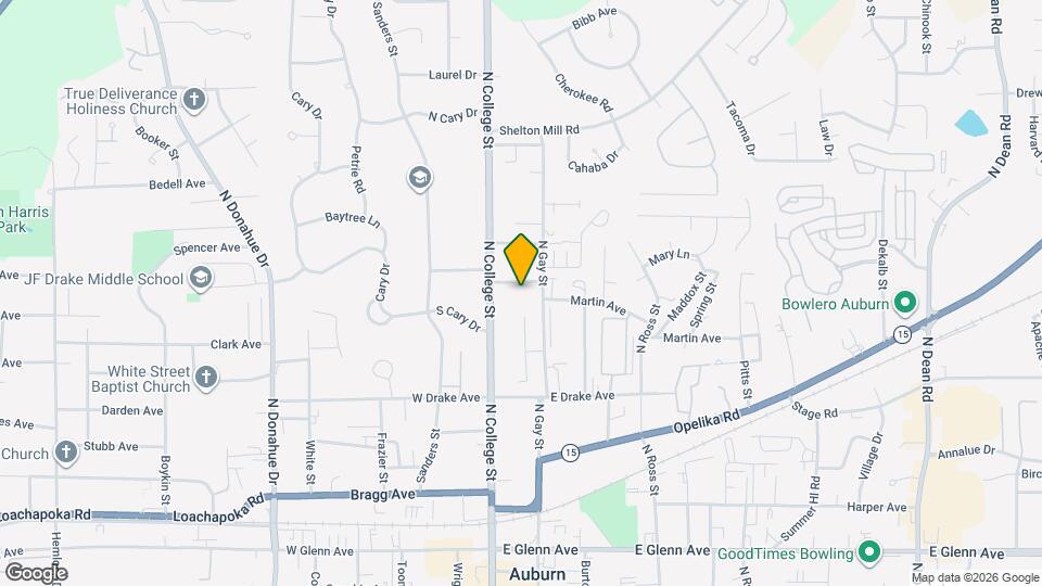 601 N Gay St, Unit E-301 Map and Location Details