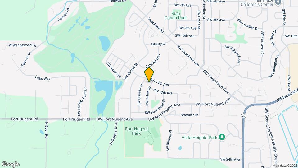 1641 SW Tahoe St Map and Location Details
